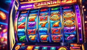 Multiple slot game thumbnails displayed in a mobile-friendly grid layout